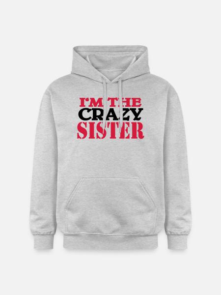 I'm the crazy Sister - Gildan Unisex Softstyle® Midweight Hoodie - light heather grey