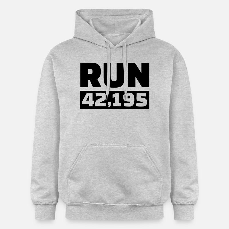 Marathon - Sweat à capuche Softstyle® Gildan Unisexe - gris clair chiné