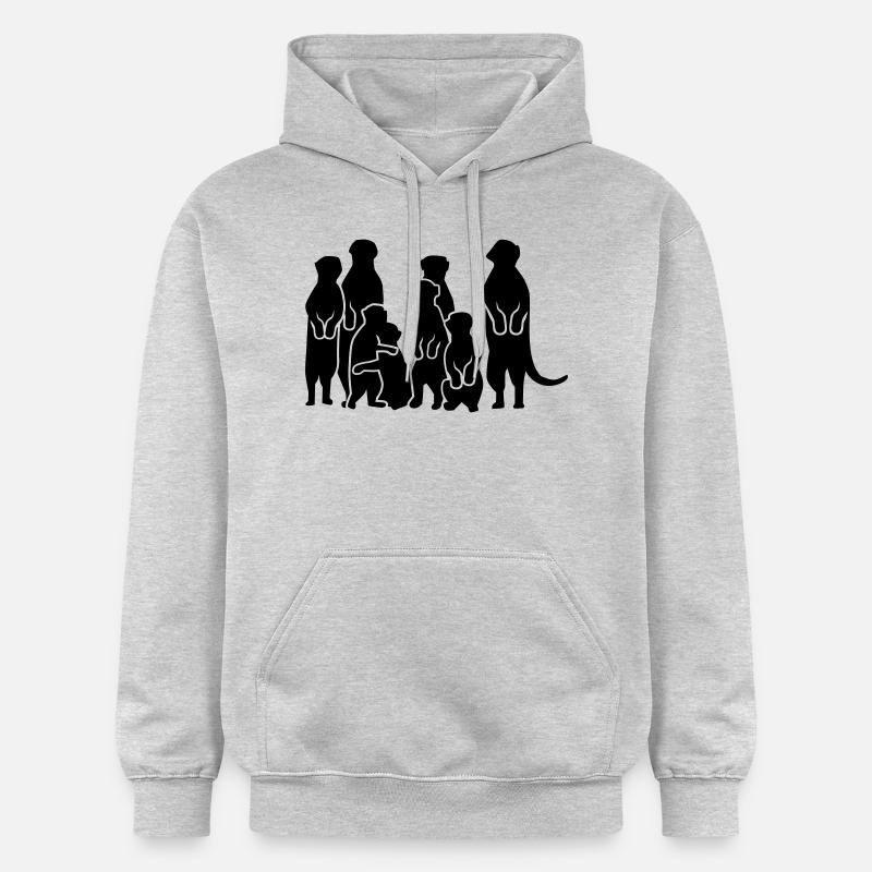 Suricate - Sweat à capuche Softstyle® Gildan Unisexe - gris clair chiné