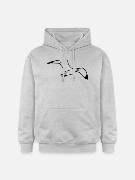 Seagull - Gildan Unisex Softstyle® Midweight Hoodie - light heather grey