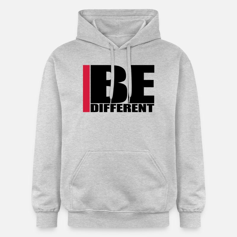 Cool Be Different Logo - Sweat à capuche Softstyle® Gildan Unisexe - gris clair chiné