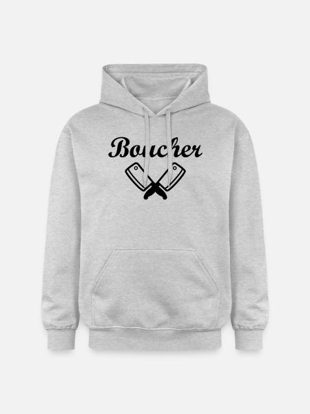 Boucher - Sweat à capuche Softstyle® Gildan Unisexe - gris clair chiné