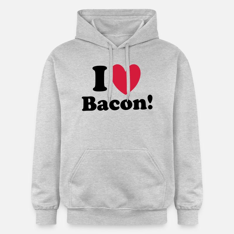 Bacon - Sweat à capuche Softstyle® Gildan Unisexe - gris clair chiné
