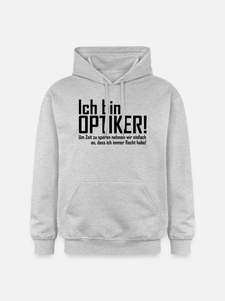 ich bin optiker - Gildan Unisex Softstyle® Midweight Hoodie - Hellgrau meliert