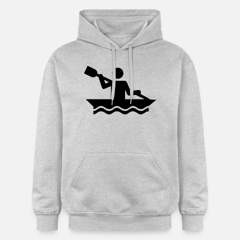 Kayak - Sweat à capuche Softstyle® Gildan Unisexe - gris clair chiné