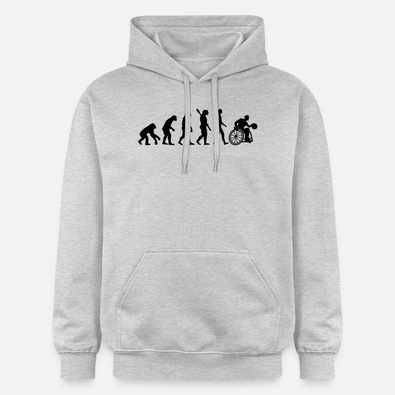Évolution Chaise roulante Basketball - Sweat à capuche Softstyle® Gildan Unisexe - gris clair chiné