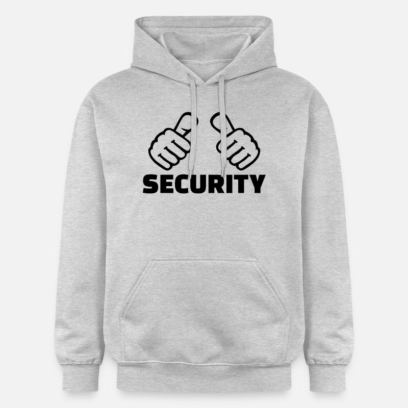 Security - Sweat à capuche Softstyle® Gildan Unisexe - gris clair chiné