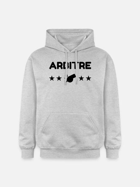 Arbitre / Arbitrage / Sport / Sifflet - Sweat à capuche Softstyle® Gildan Unisexe - gris clair chiné