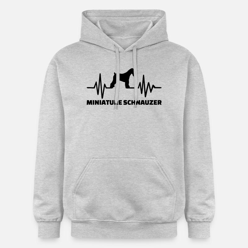 Miniature Schnauzer - Sweat à capuche Softstyle® Gildan Unisexe - gris clair chiné