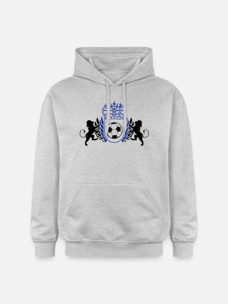 fussball_wappen_02 - Gildan Unisex Softstyle® Midweight Hoodie - Hellgrau meliert