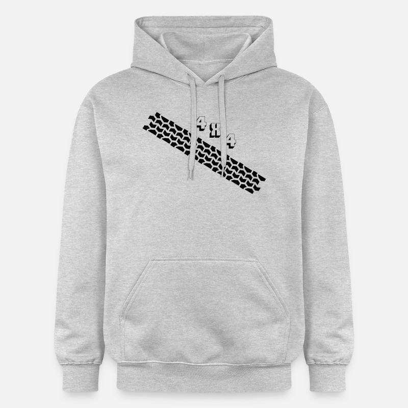 Traces de pneus 4x4 - Sweat à capuche Softstyle® Gildan Unisexe - gris clair chiné