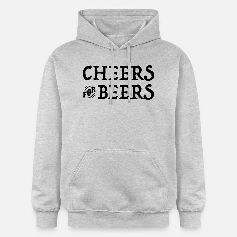 Bière - Sweat à capuche Softstyle® Gildan Unisexe - gris clair chiné