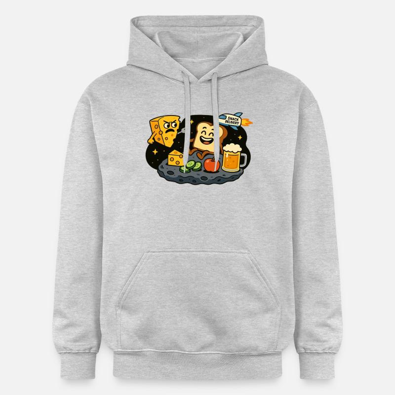 Collation dans l’espace - Sweat à capuche Softstyle® Gildan Unisexe - gris clair chiné