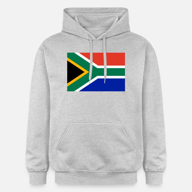 Afrique du Sud drapeau bannière - Sweat à capuche Softstyle® Gildan Unisexe - gris clair chiné