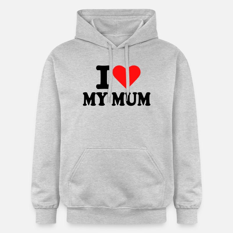 Mum - Mère - Sweat à capuche Softstyle® Gildan Unisexe - gris clair chiné