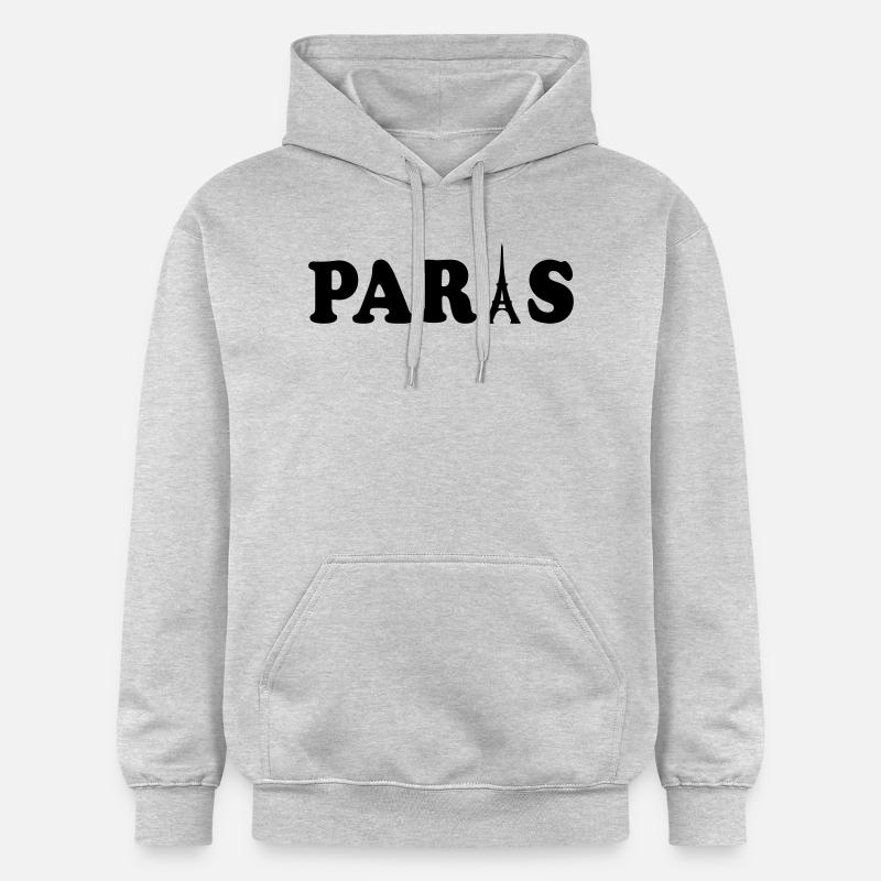 paris Tour Eiffel - Sweat à capuche Softstyle® Gildan Unisexe - gris clair chiné