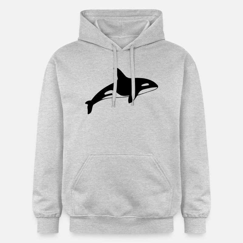 dolphin - Sweat à capuche Softstyle® Gildan Unisexe - gris clair chiné