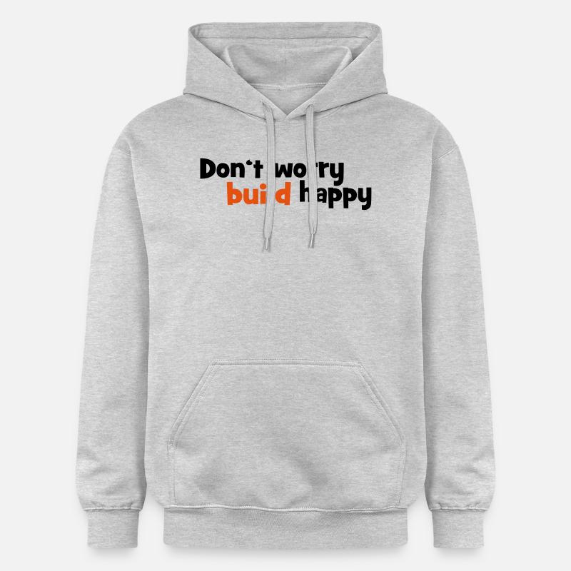 Construction - Sweat à capuche Softstyle® Gildan Unisexe - gris clair chiné