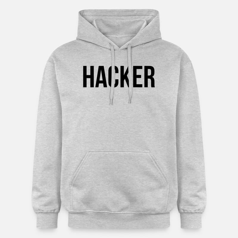 pirate informatique - Sweat à capuche Softstyle® Gildan Unisexe - gris clair chiné