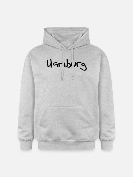 hamburg - Gildan Unisex Softstyle® Midweight Hoodie - Hellgrau meliert