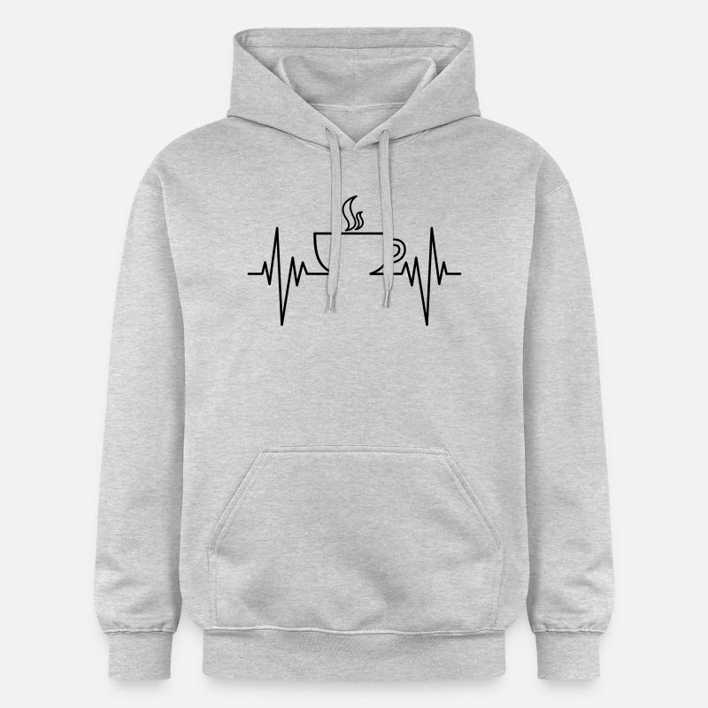 Impulsions du café - Sweat à capuche Softstyle® Gildan Unisexe - gris clair chiné