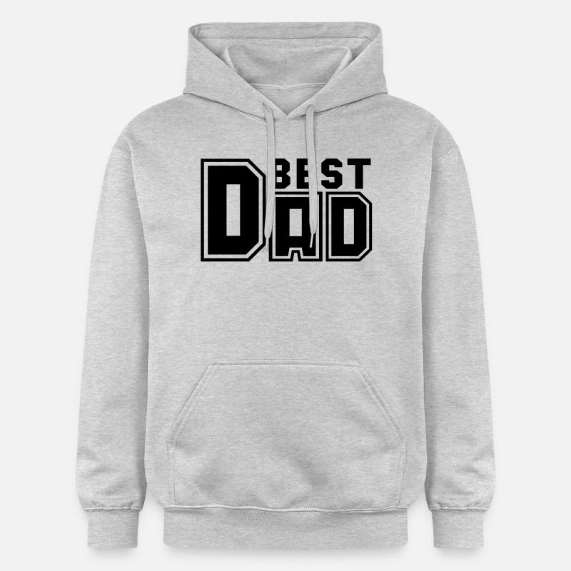 LE MEILLEUR PAPA C-DESIGN - Sweat à capuche Softstyle® Gildan Unisexe - gris clair chiné