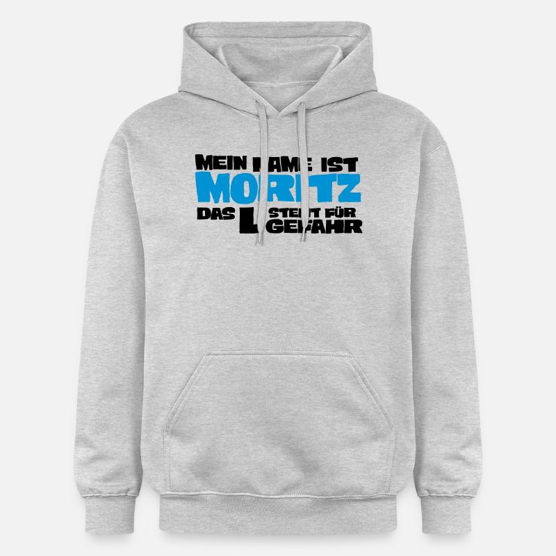 Moritz - Sweat à capuche Softstyle® Gildan Unisexe - gris clair chiné