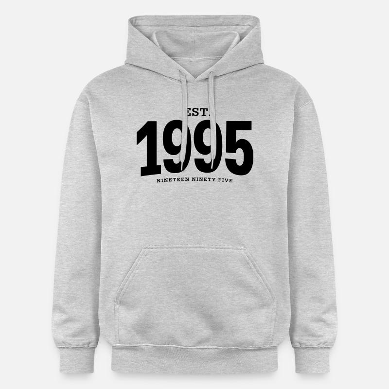 HNE. 1995 Nineteen Ninety Five - Sweat à capuche Softstyle® Gildan Unisexe - gris clair chiné