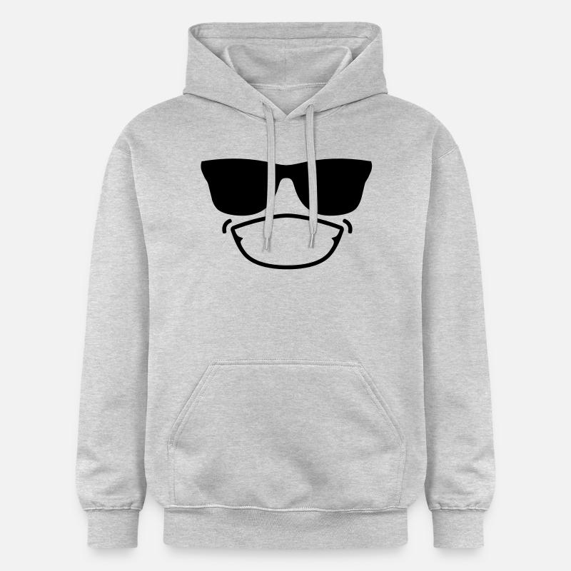 smiley12b - Sweat à capuche Softstyle® Gildan Unisexe - gris clair chiné