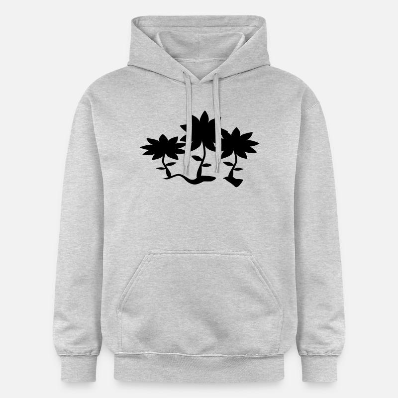 fleurs - Sweat à capuche Softstyle® Gildan Unisexe - gris clair chiné