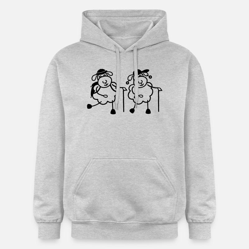 Sheep - aînés randonnée - Sweat à capuche Softstyle® Gildan Unisexe - gris clair chiné