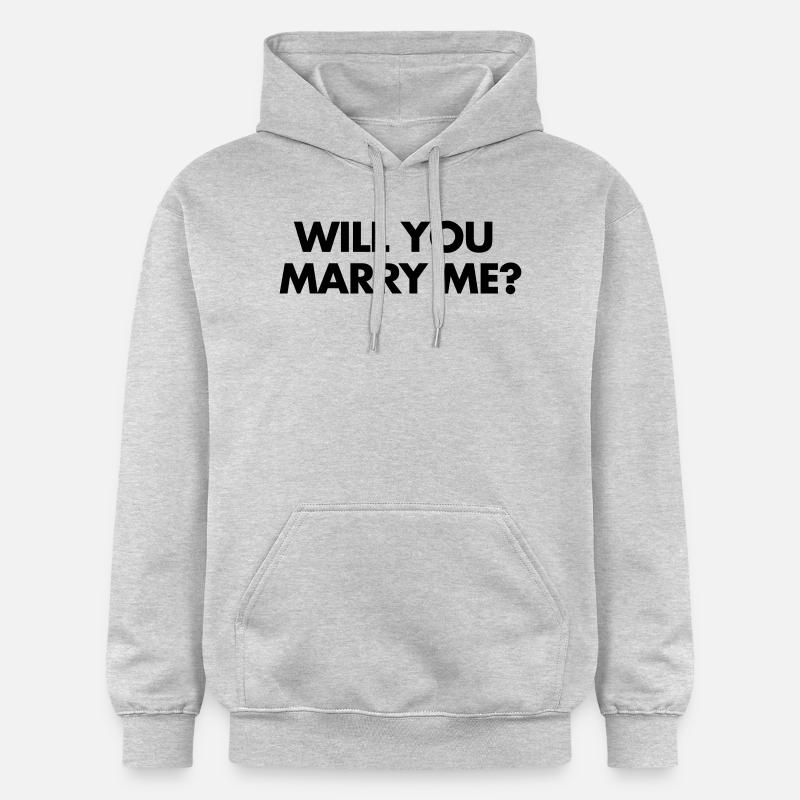 Marry Me - Sweat à capuche Softstyle® Gildan Unisexe - gris clair chiné