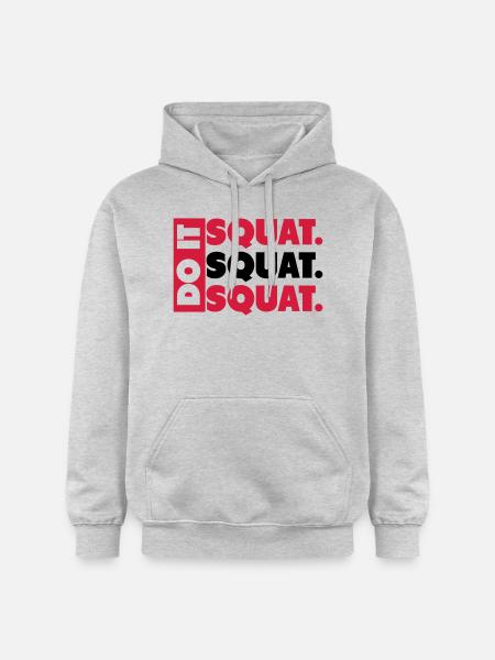 Do It. Squat.Squat.Squat - Gildan Unisex Softstyle® Midweight Hoodie - Hellgrau meliert