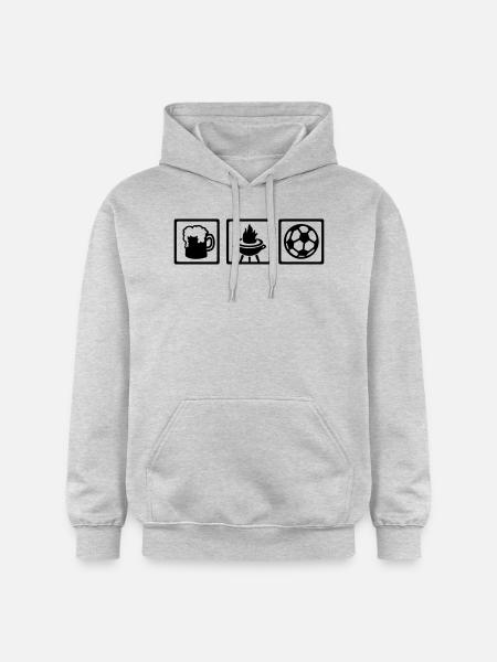 Griller - Sweat à capuche Softstyle® Gildan Unisexe - gris clair chiné