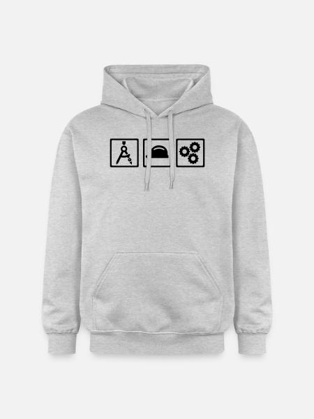 Engineer - Gildan Unisex Softstyle® Midweight Hoodie - light heather grey