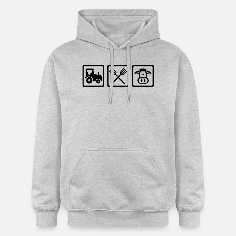 Paysan - Sweat à capuche Softstyle® Gildan Unisexe - gris clair chiné