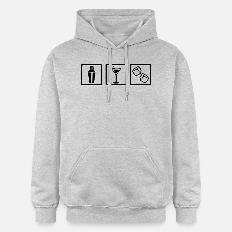 Barkeeper - Sweat à capuche Softstyle® Gildan Unisexe - gris clair chiné