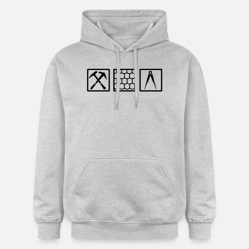 Couvreur - Sweat à capuche Softstyle® Gildan Unisexe - gris clair chiné