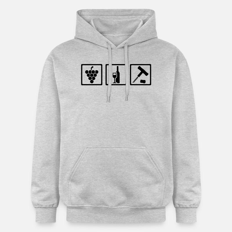 Vigneron - Sweat à capuche Softstyle® Gildan Unisexe - gris clair chiné