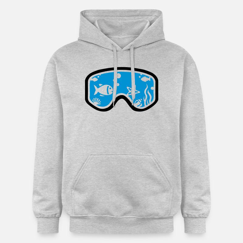 Plongée - Sweat à capuche Softstyle® Gildan Unisexe - gris clair chiné