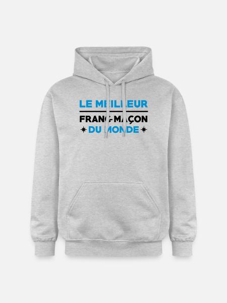 Franc-Maçonnerie / Franc Maçonnerie / Franc Maçon - Sweat à capuche Softstyle® Gildan Unisexe - gris clair chiné