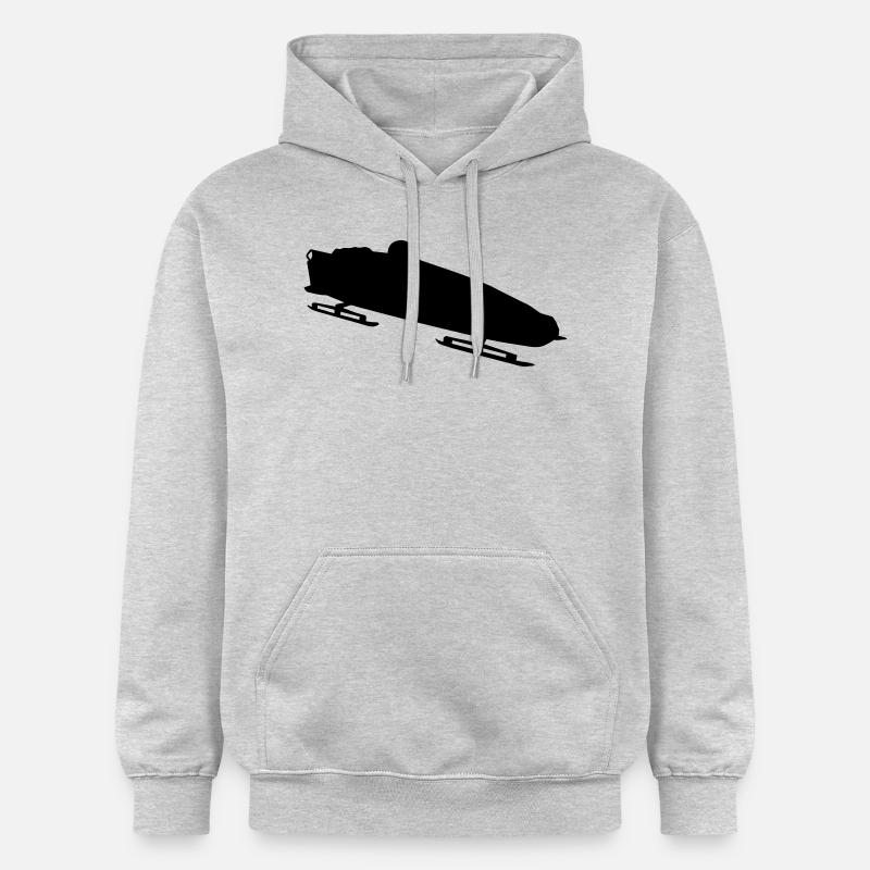 Bobfahrer - Gildan Unisex Softstyle® Midweight Hoodie - Hellgrau meliert