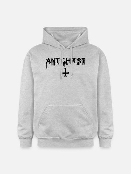 Antichrist - Lucifer - Gildan Unisex Softstyle® Midweight Hoodie - Hellgrau meliert