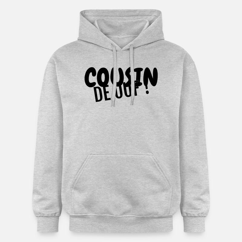 Oncle / Tante / Cousin / Cousine - Sweat à capuche Softstyle® Gildan Unisexe - gris clair chiné