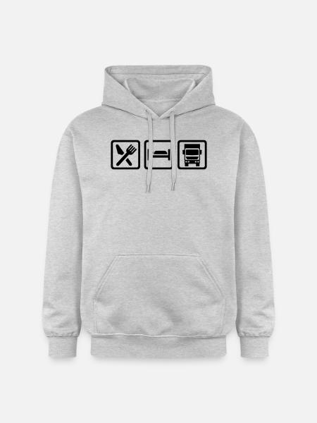 LKW - Gildan Unisex Softstyle® Midweight Hoodie - Hellgrau meliert