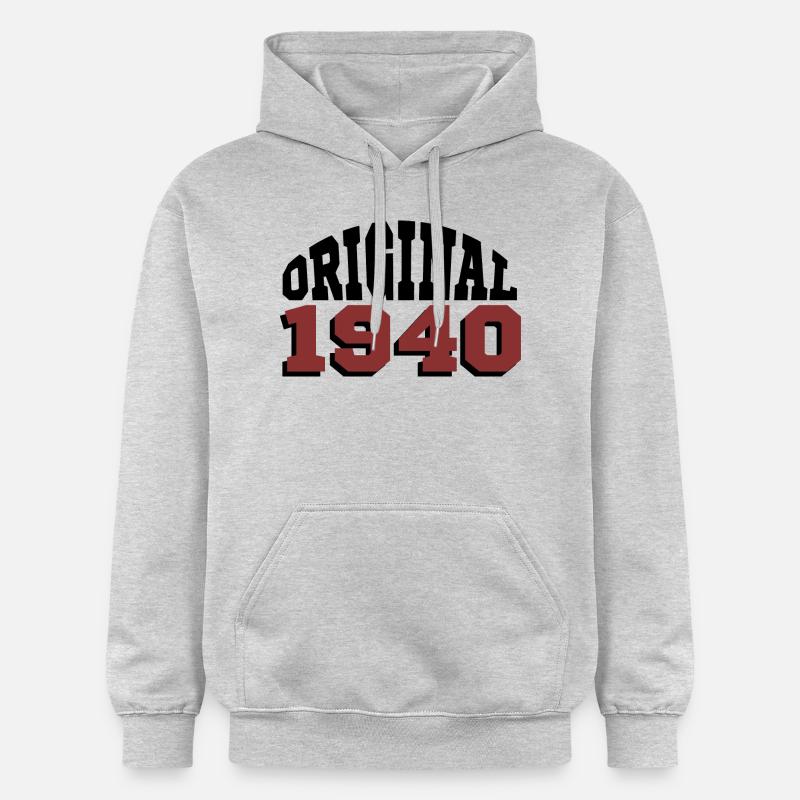 Original 1940 - Sweat à capuche Softstyle® Gildan Unisexe - gris clair chiné