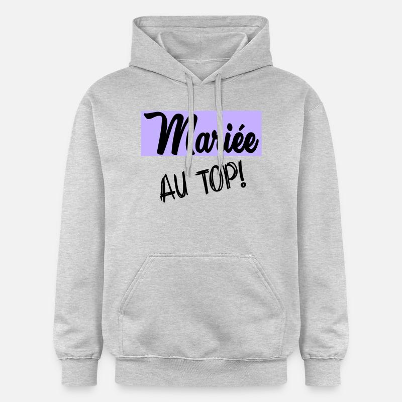 FUTURE MARIEE. EVJF. MARIEE - Sweat à capuche Softstyle® Gildan Unisexe - gris clair chiné