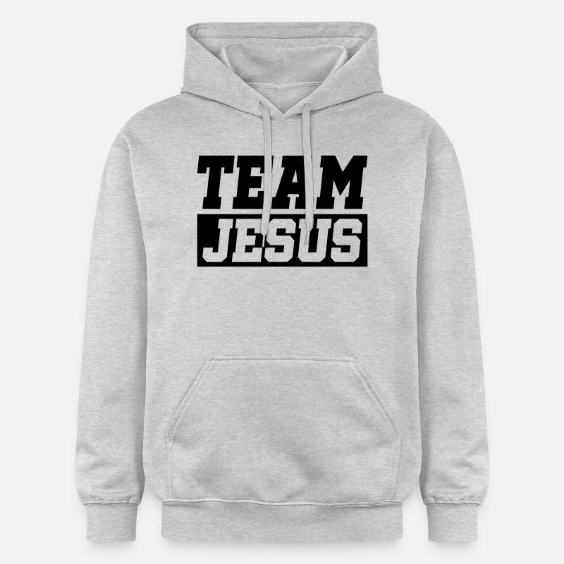 L’équipe de Jésus - Sweat à capuche Softstyle® Gildan Unisexe - gris clair chiné