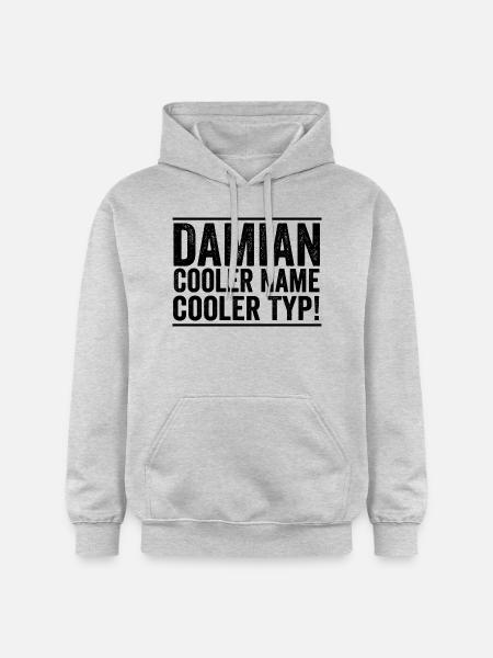 First name Damian - Gildan Unisex Softstyle® Midweight Hoodie - light heather grey