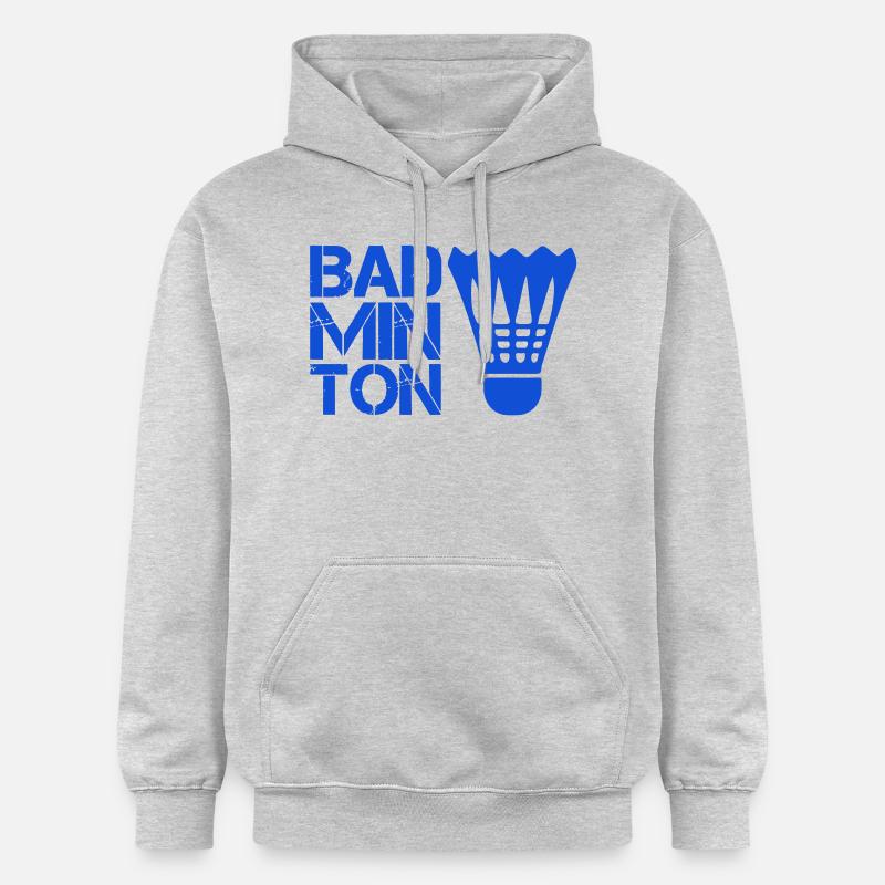 Badminton badminton - Sweat à capuche Softstyle® Gildan Unisexe - gris clair chiné